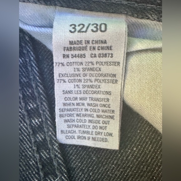 American Eagle original straight faded black jeans. Size 32w with 30 inseam. - Picture 8 of 11